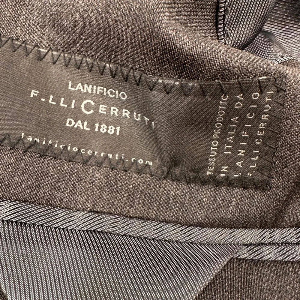 Banana Republic Sport Coat 44R Tailored Fit Cerruti Italian Wool Gray Y2K Formal
